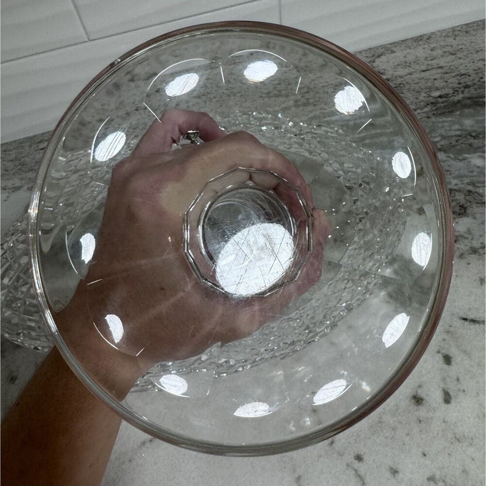 Waterford Prestige Collection Crystal Compote Centerpiece Boat Bowl 13” - Picture 13 of 13